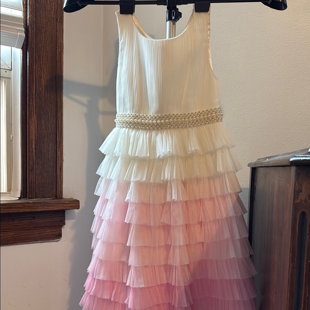 American Princess Pink and White Layered Dress